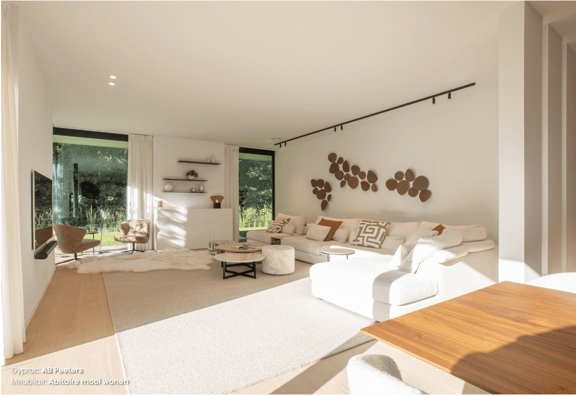 gyproc in strakke villa